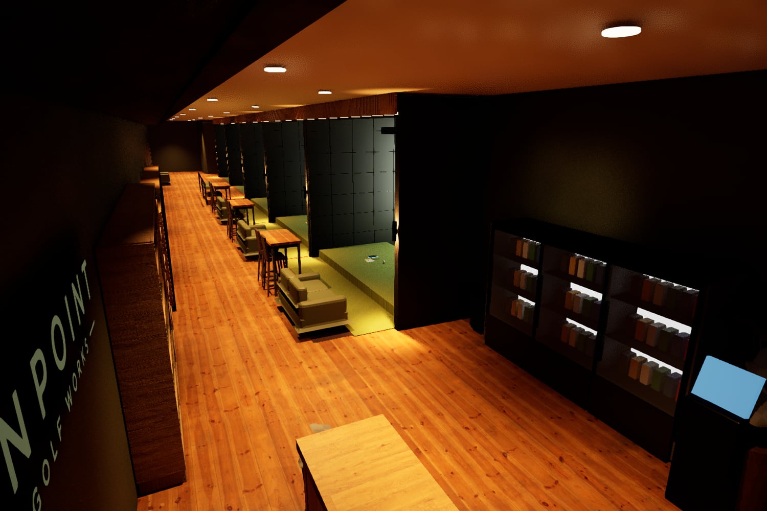 Atmosphere - Pinpoint Golf Works simulator room